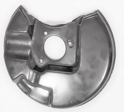 capri solid brake disc dust shield nearside
