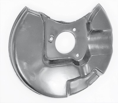 capri solid brake disc dust shield offside